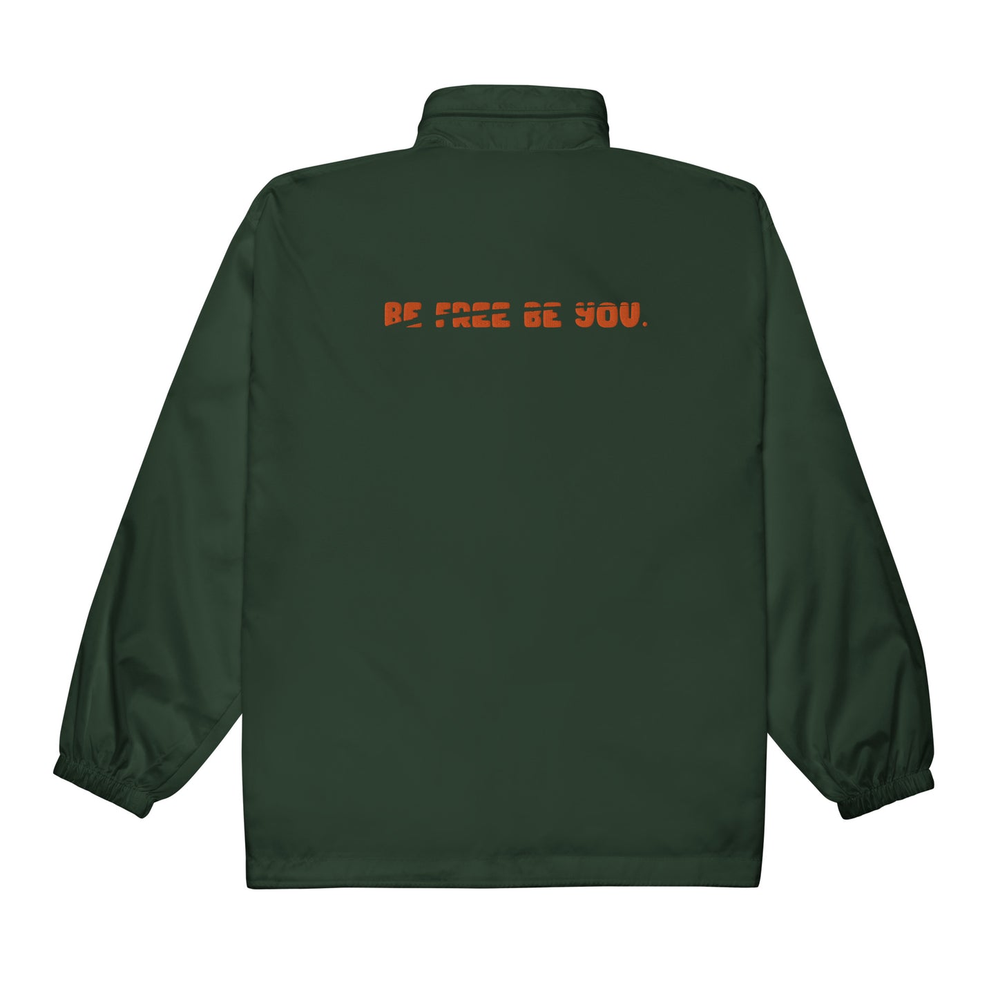 BeFreeBeYou Windbreaker (forest green/orange)