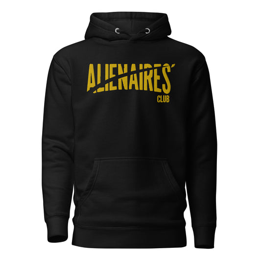 Alienaires Club 1.0 Embroidered Hoodie - Black/Yellow