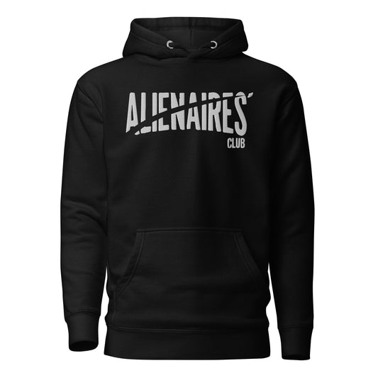 Alienaires Club 1.0 Embroidered Hoodie - Black/White