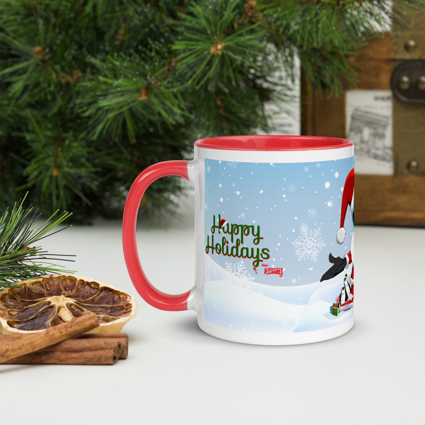 Happy Holidays mug from Alienaires Club